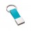 Llavero Polipiel-Metal para Regalo Personalizado Color Azul Claro