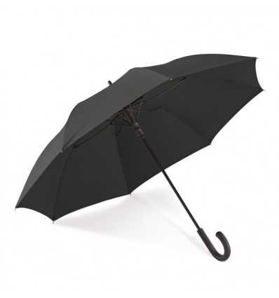 Paraguas Negro con Mango Curvo color Negro