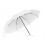 Paraguas plegable con Mango Redondo para Publicidad Color Blanco