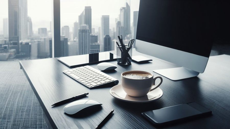 Tazas personalizadas para tomar el café mientras trabajas