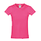 Camiseta Sofspun de Niña para Publicidad color Fucsia