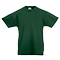 Camiseta Promocional Original Infantil Barata color Verde Botella