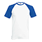Camiseta Baseball para Eventos Merchandising color Blanco y Azul