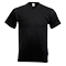 Camiseta personalizada Value Cuello V con Logo color Negro