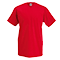 Camiseta personalizada Value Cuello V para Eventos color Rojo