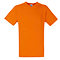 Camiseta personalizada Value Cuello V Publicidad color Naranja