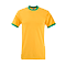Camiseta Ringer Promocional para Empresas color Girasol y Verde