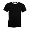 Camiseta Ringer Promocional color Negro y Blanco
