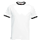 Camiseta Ringer Promocional Publicitaria color Blanco y Negro