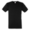 Camiseta Promocional Value Entallada con Logo color Negro