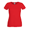 Camiseta de Mujer Entallada de Publicidad color Rojo