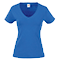 Camiseta Cuello V de Mujer Merchandising color Azul
