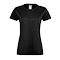Camiseta Sofspun de Mujer con Publicidad color Negro