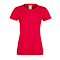  Camiseta Sofspun de Mujer para Empresa color Rojo