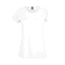 Camiseta Promocional Original para Mujer Personalizada color Blanco