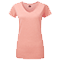 Camiseta HD de Mujer Cuello V Personalizada color Coral