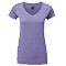 Camiseta HD de Mujer Cuello V con Logo color Púrpura Jaspaedo
