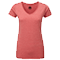 Camiseta HD de Mujer Cuello V Personalizada color Rojo Jaspeado