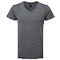 Camiseta Promocional Cuello V gris jaspeado