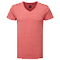 Camiseta Promocional Cuello V publicitaria rojo jaspeado