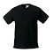Camiseta Clasica Manga Corta para Niño Personalizada color Negro