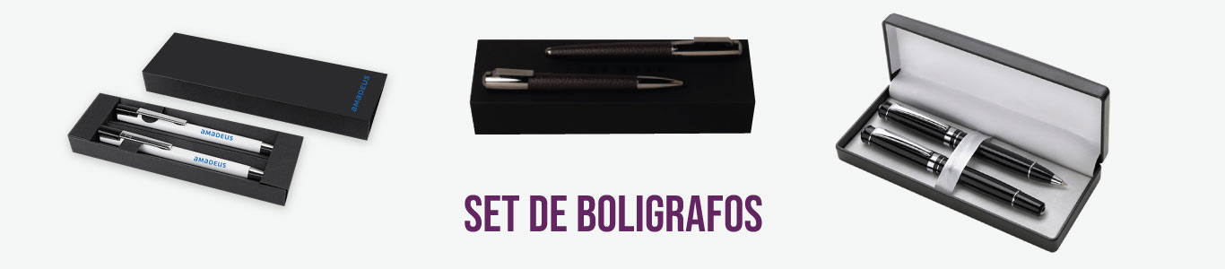 Set de bolígrafos promocionales para empresas y eventos
