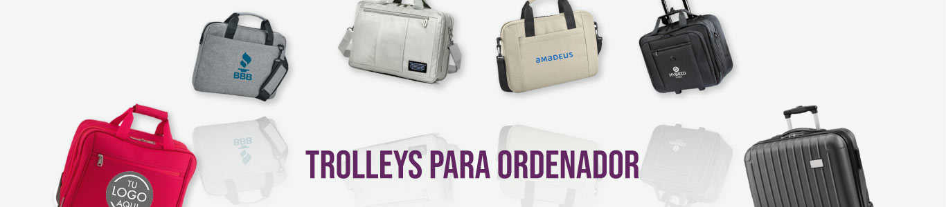 Trolleys para ordenador personalizados para empresas y eventos