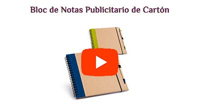 Bloc de Notas de Cartón con Bolígrafo