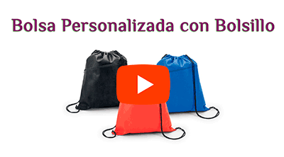 Mochila Saco Non-Woven con Bolsillo